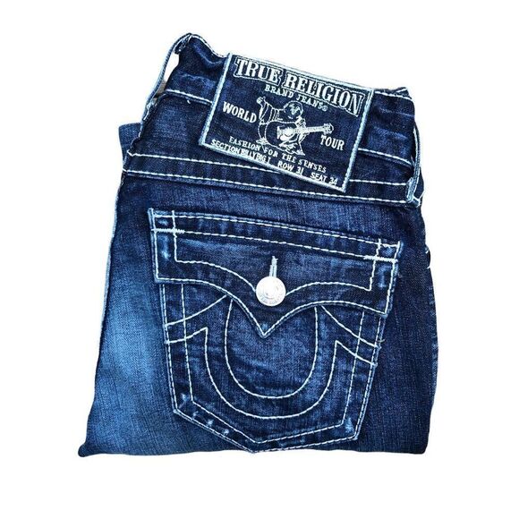 TRUE Religion Jeans Size 31 BILLY BIG T Blue​ - Picture 1 of 10